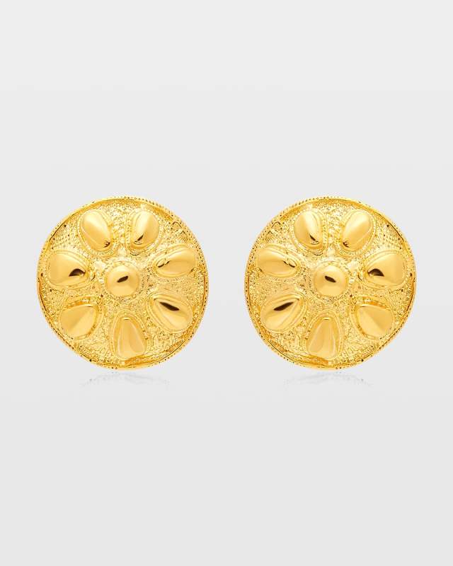 Sand Dollar Clip-On Earrings